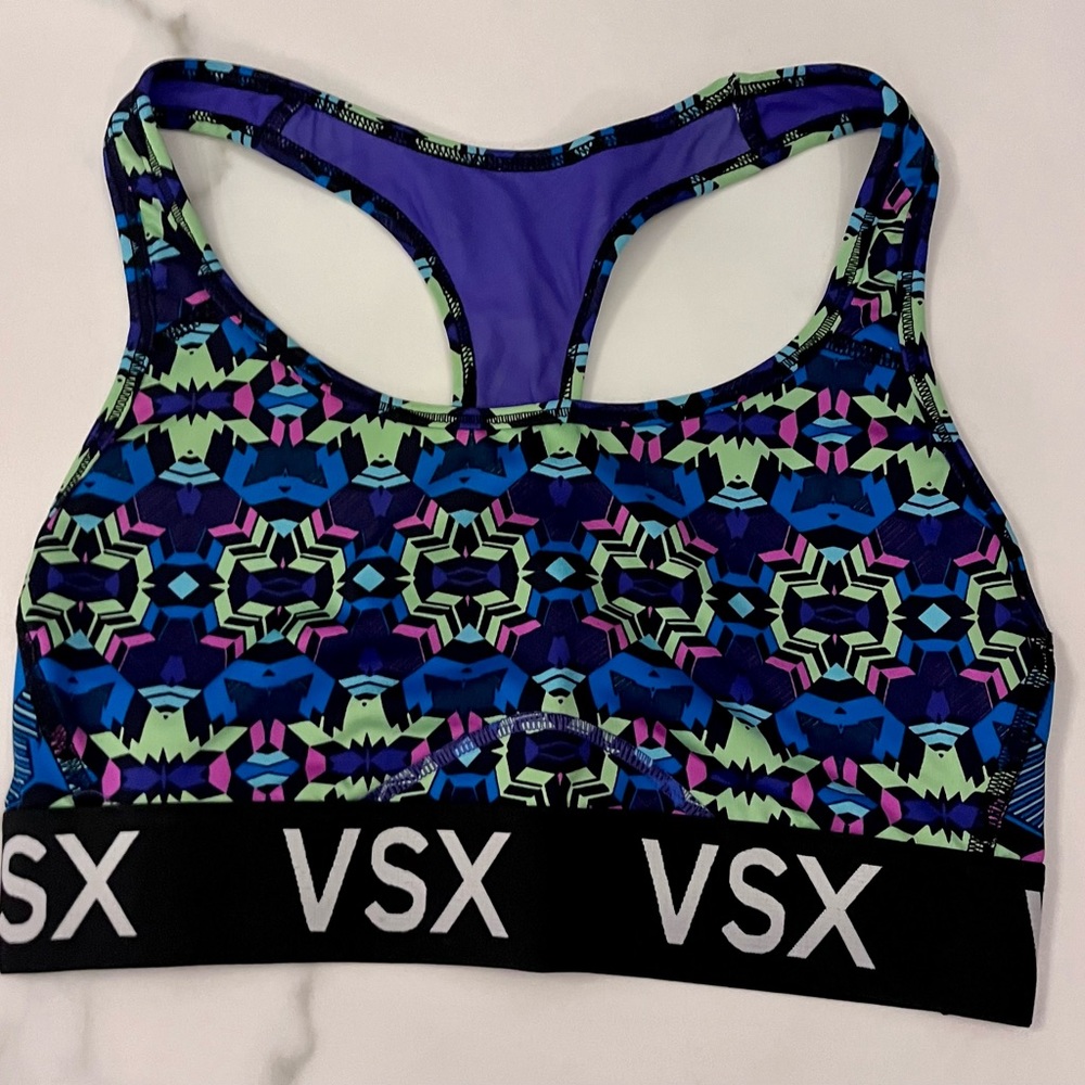 VSX Sport bright multi-colored sports bra